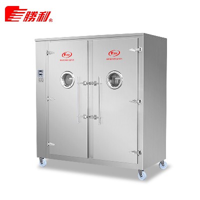 廠家新款火太陽遠紅外線不銹鋼餐具雙門消毒柜適用學校單位食堂